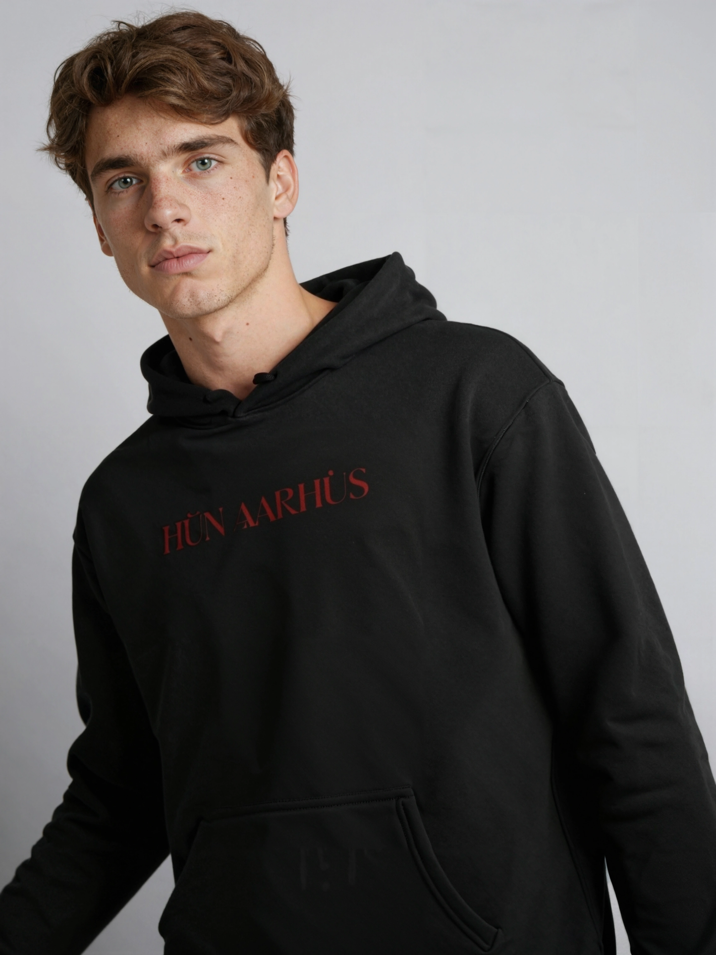 Classic hoodie with devil red